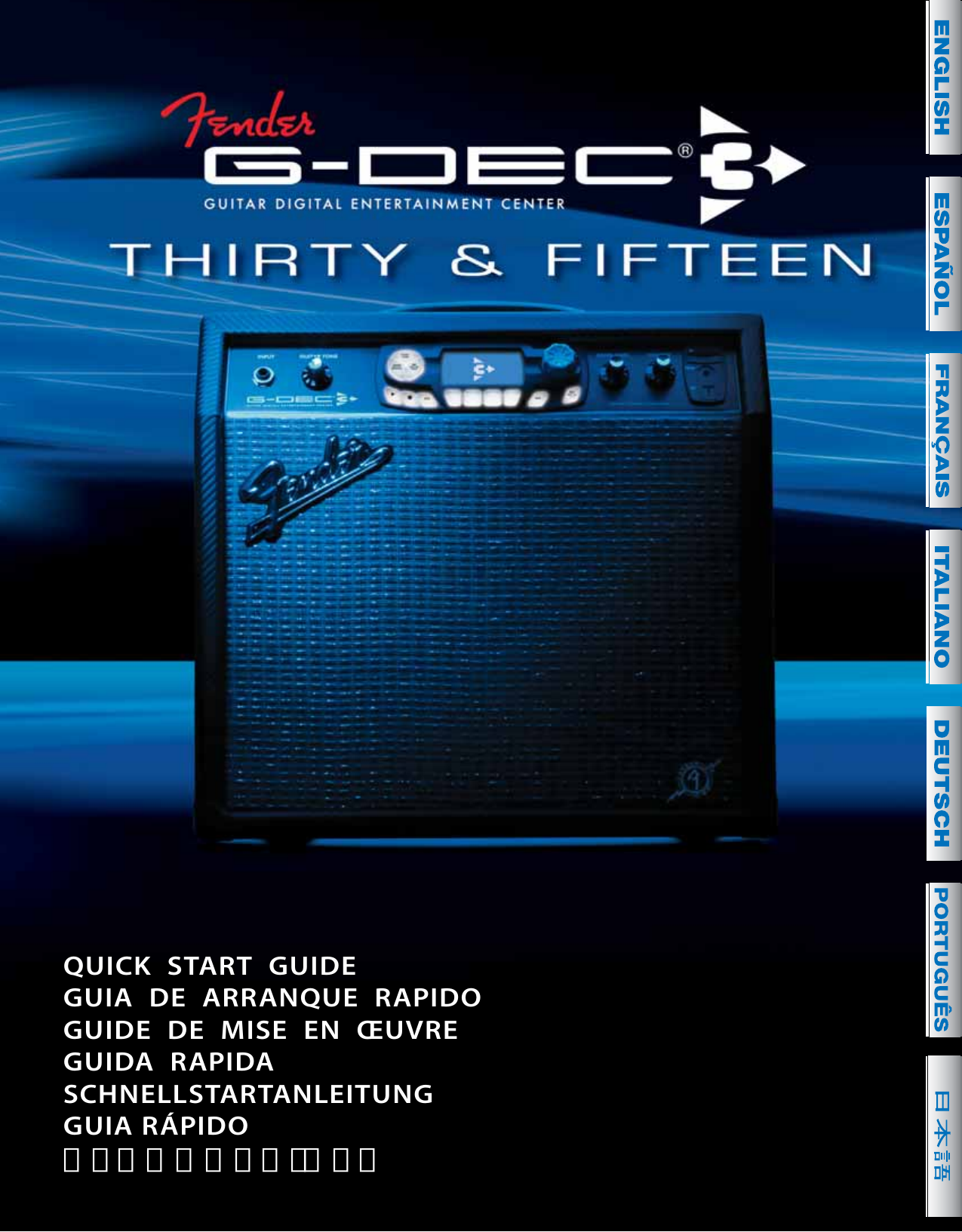 Fender G DEC3 Quick Start Guide