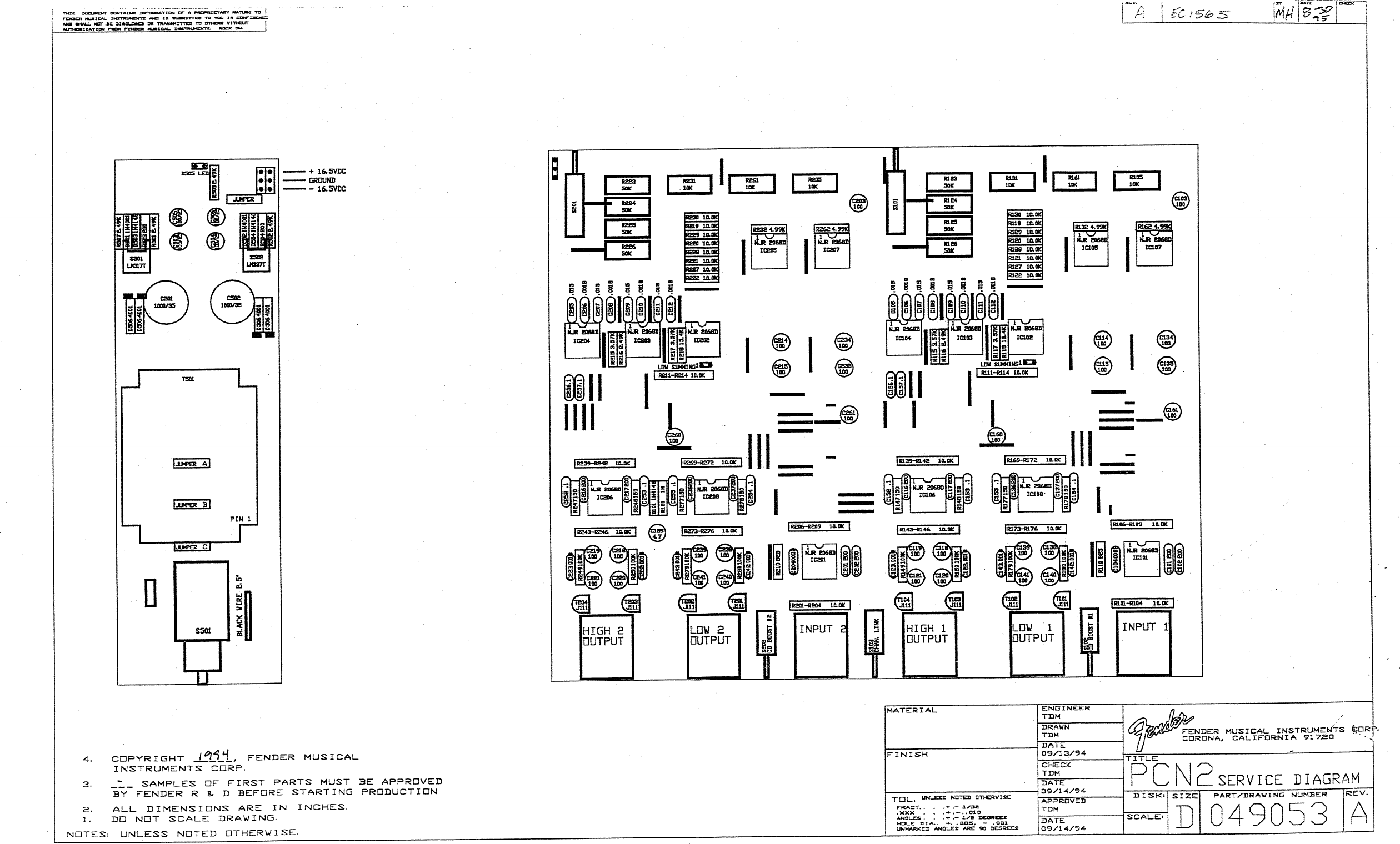 Page 2 of 4 - Fender PCN2 & PCN4 Schematic