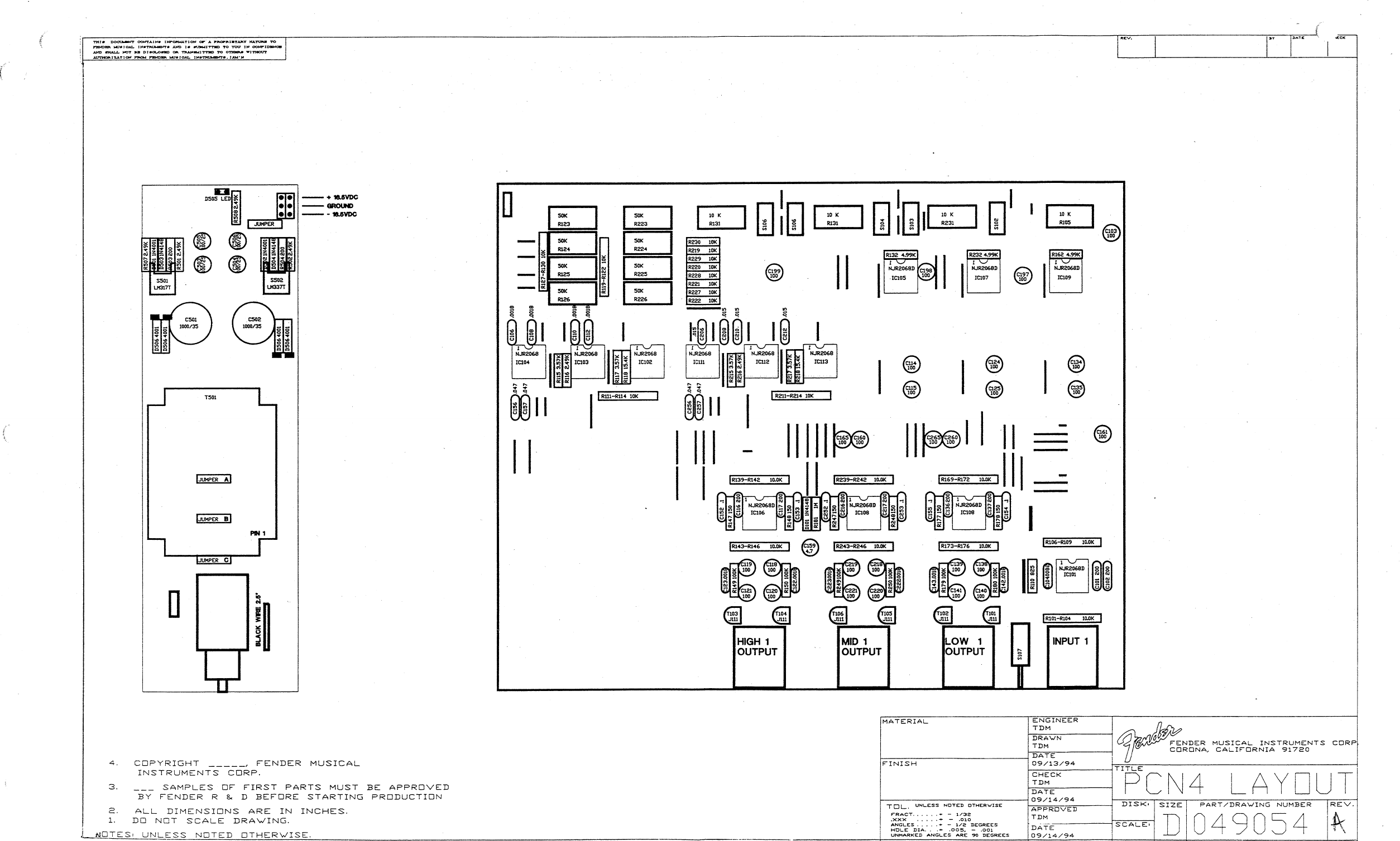 Page 4 of 4 - Fender PCN2 & PCN4 Schematic