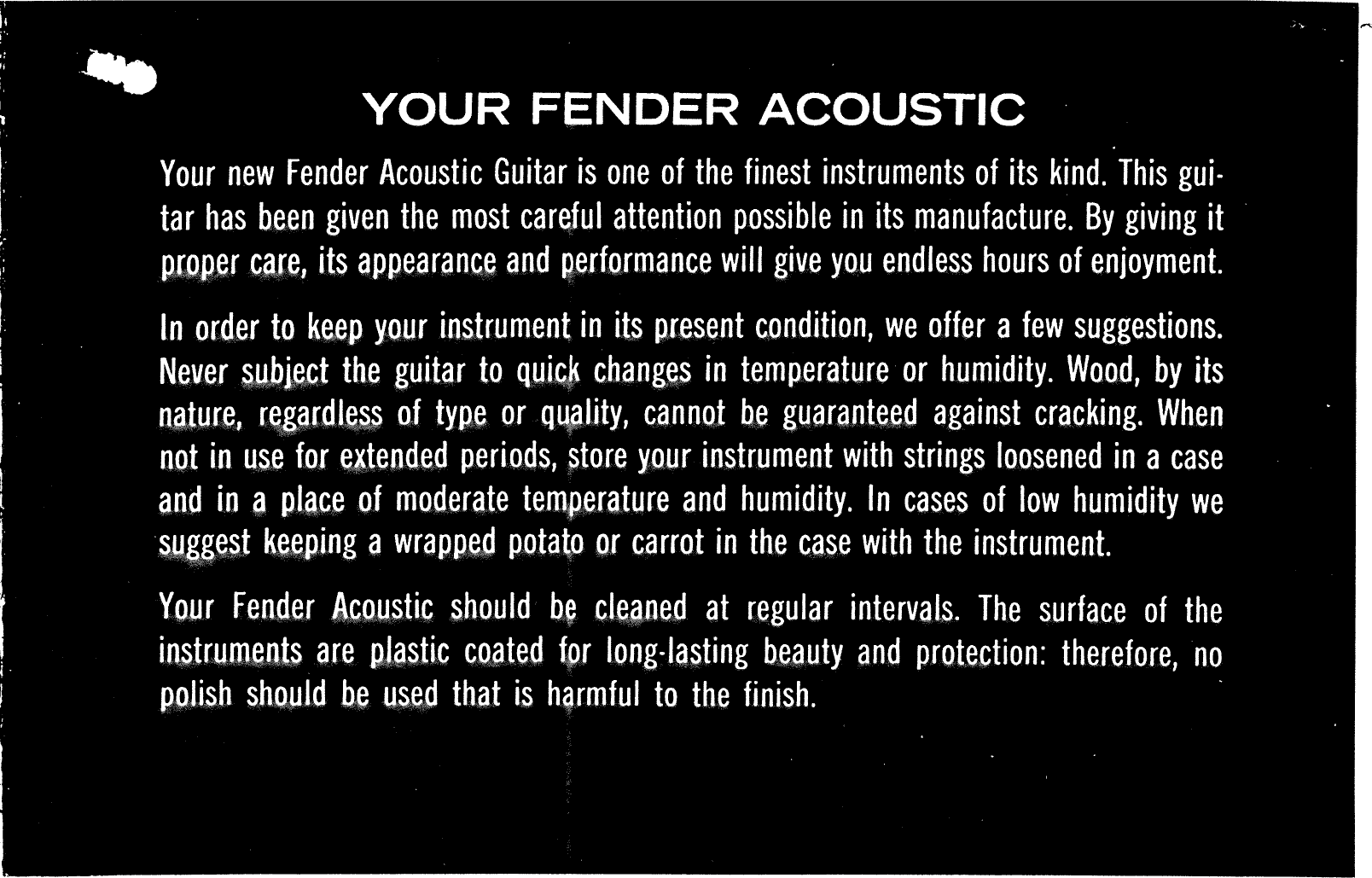 Page 6 of 10 - Fender  Palomino_(1965)_manual Palomino 1965 Manual