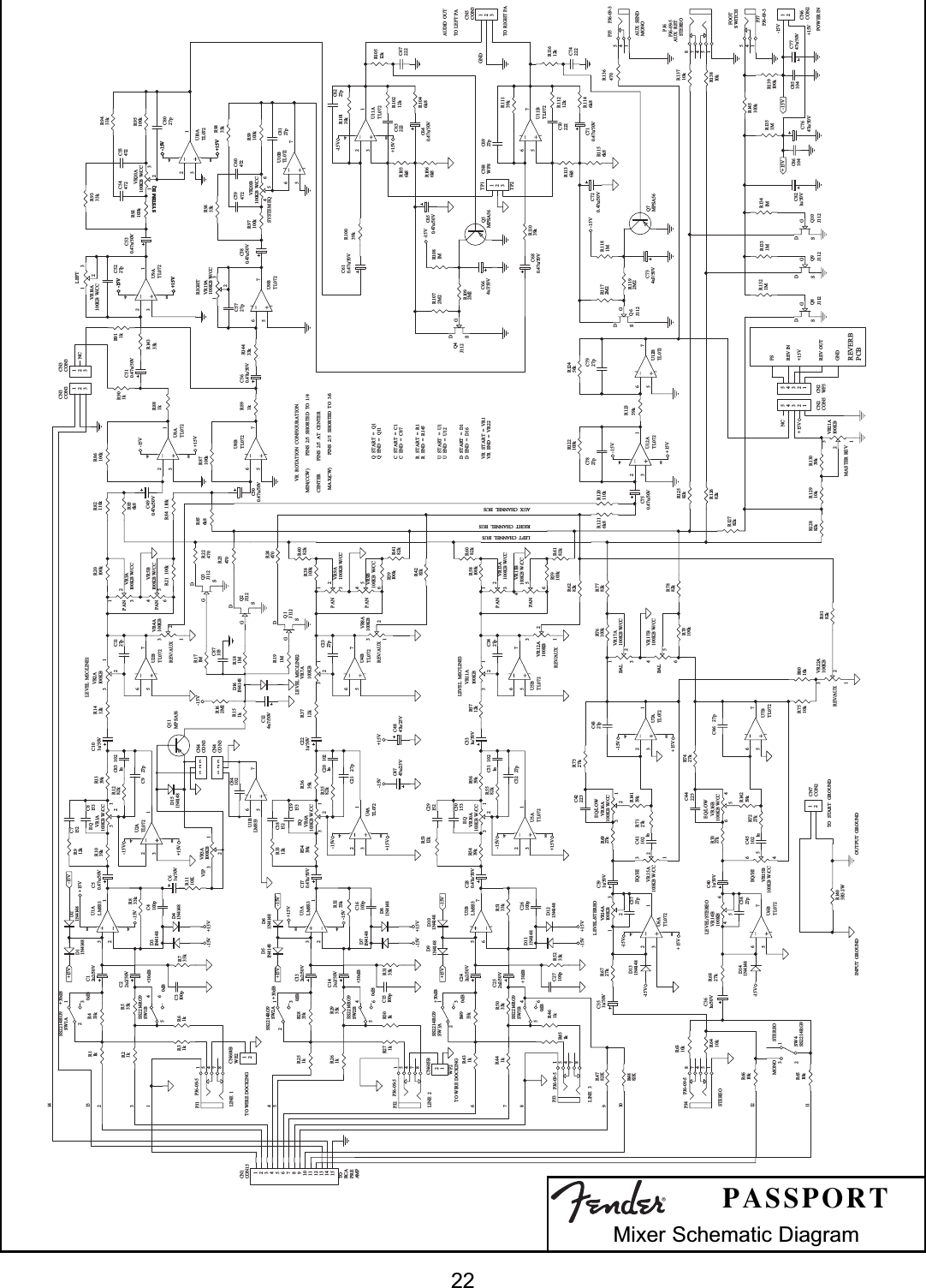 Page 2 of 10 - Fender P-150S'M  Passport P-150 Service Schematics