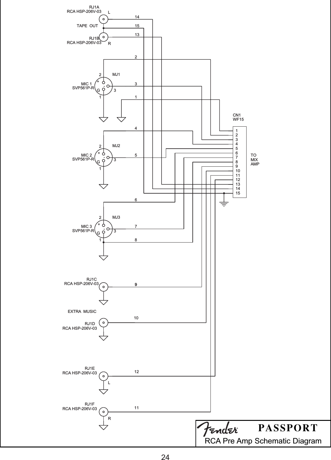 Page 4 of 10 - Fender P-150S'M  Passport P-150 Service Schematics