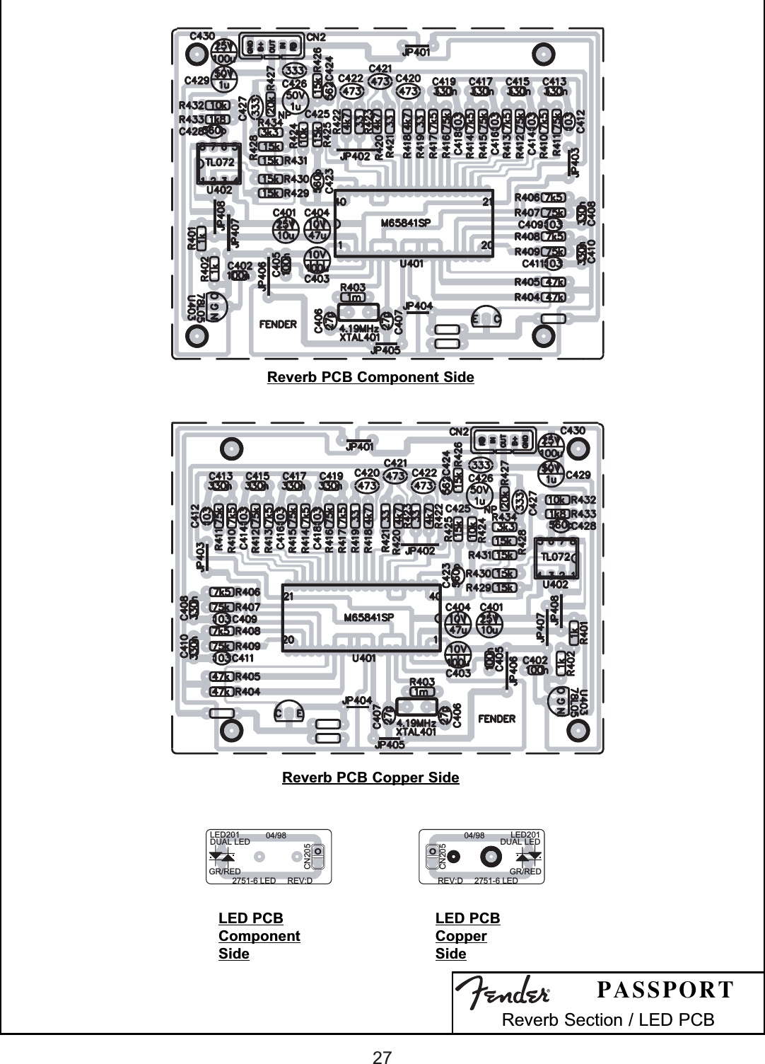 Page 7 of 10 - Fender P-150S'M  Passport P-150 Service Schematics