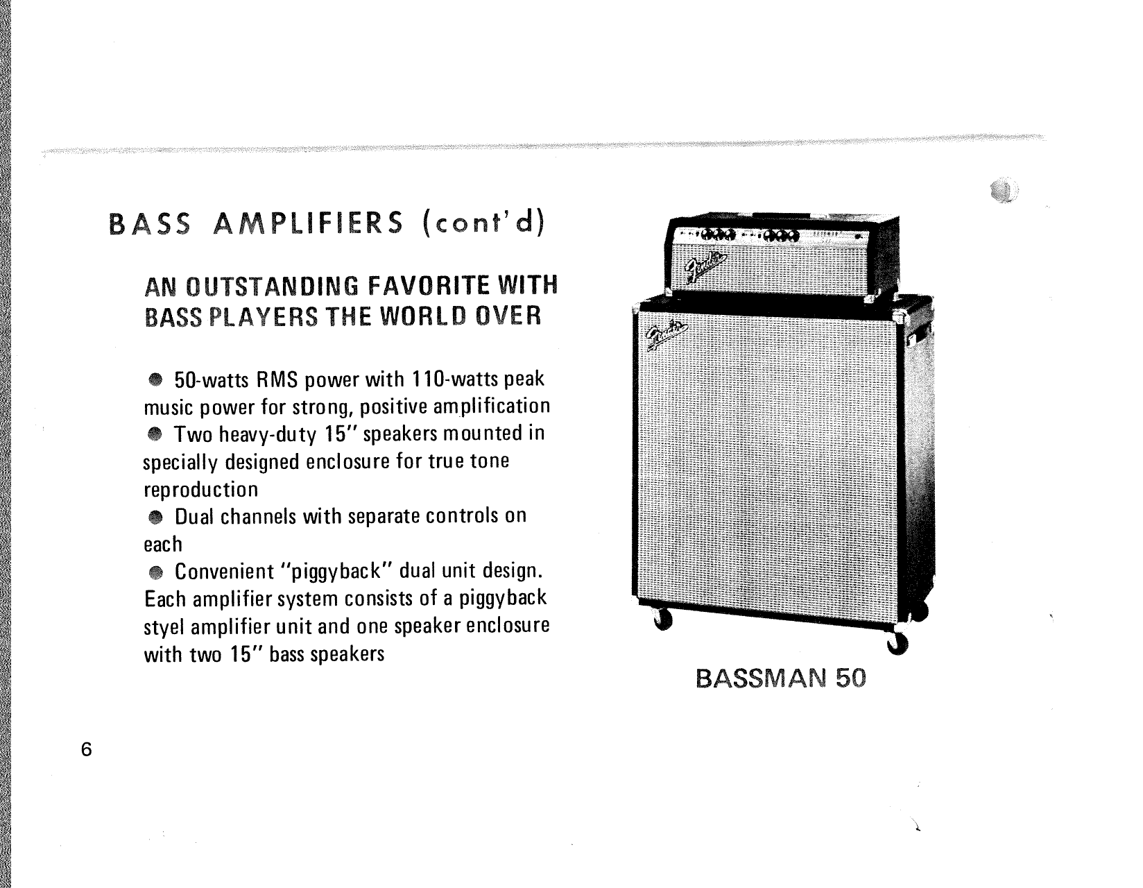 Page 8 of 12 - Fender  Precision Bass 1975 Manual