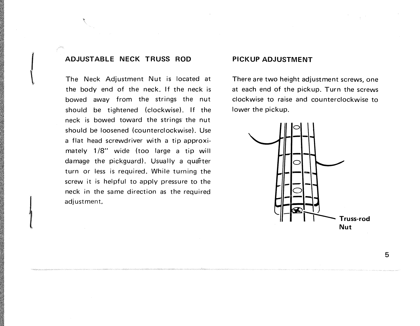 Page 5 of 8 - Fender  Precision Bass 1978 Manual