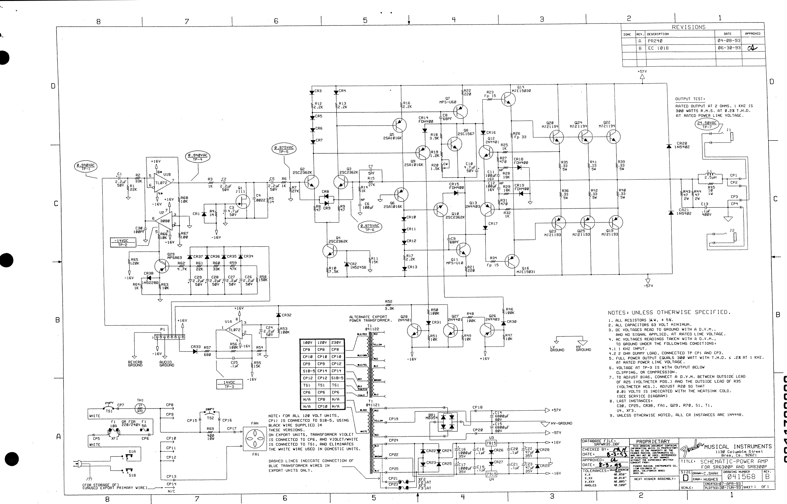 Page 5 of 8 - Fender  SR 6300P