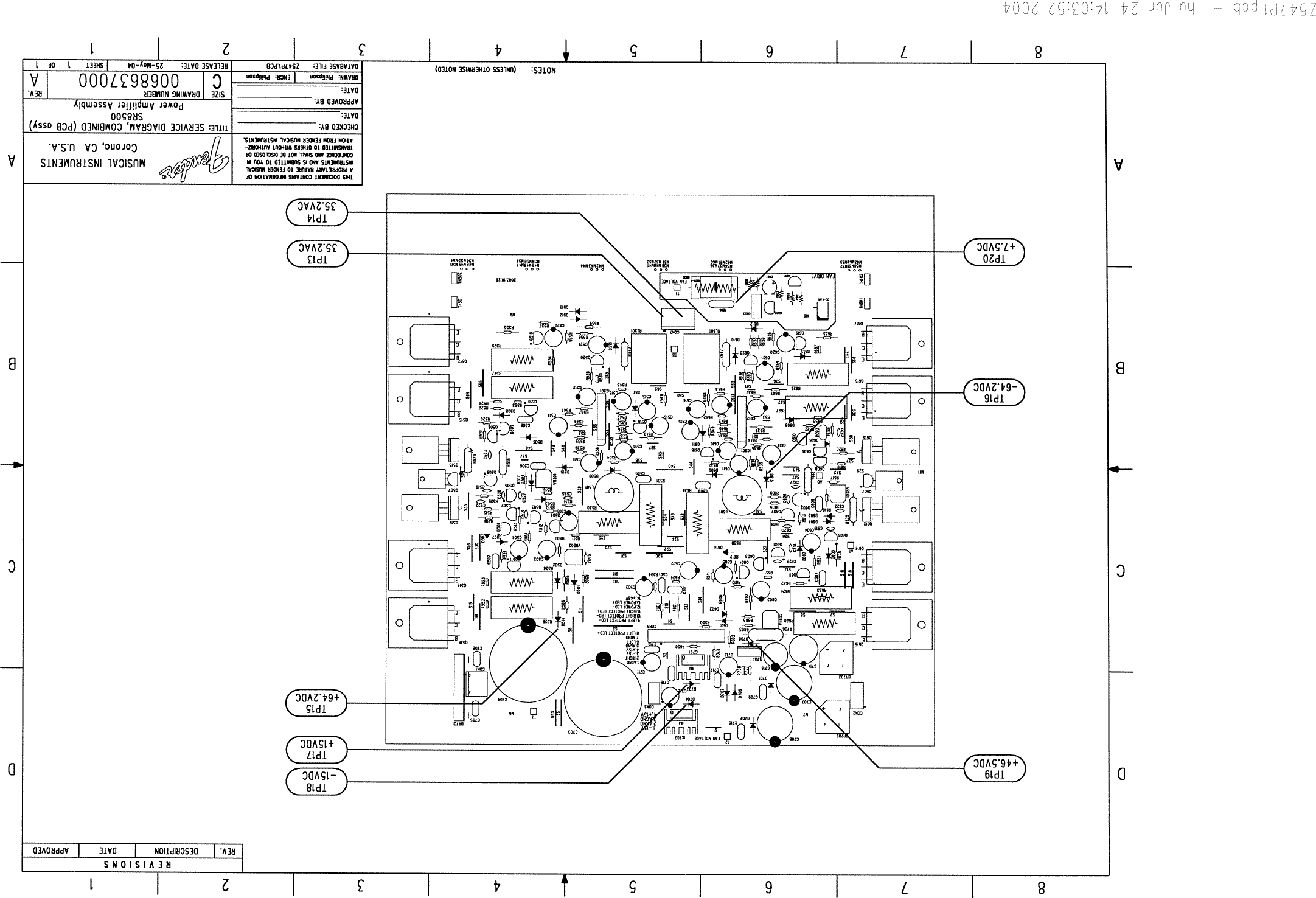 Page 5 of 8 - Fender - SR Mixer Service Manual SR6300 & SR8500 Pwr Mxr