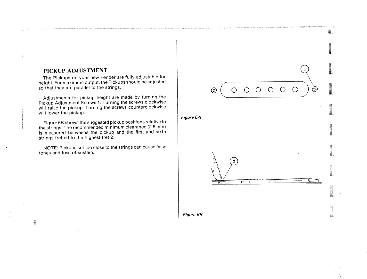 Page 8 of 12 - Fender  STRAT 1980 Manual