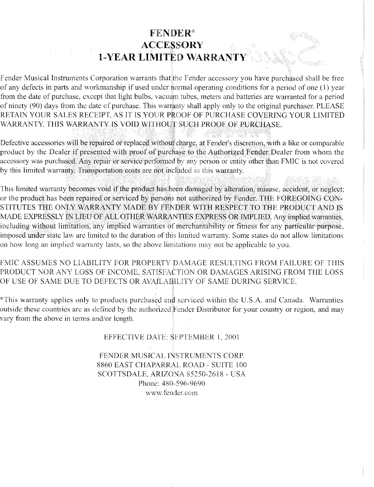 Page 2 of 2 - Fender  Squier 5006 Tuner