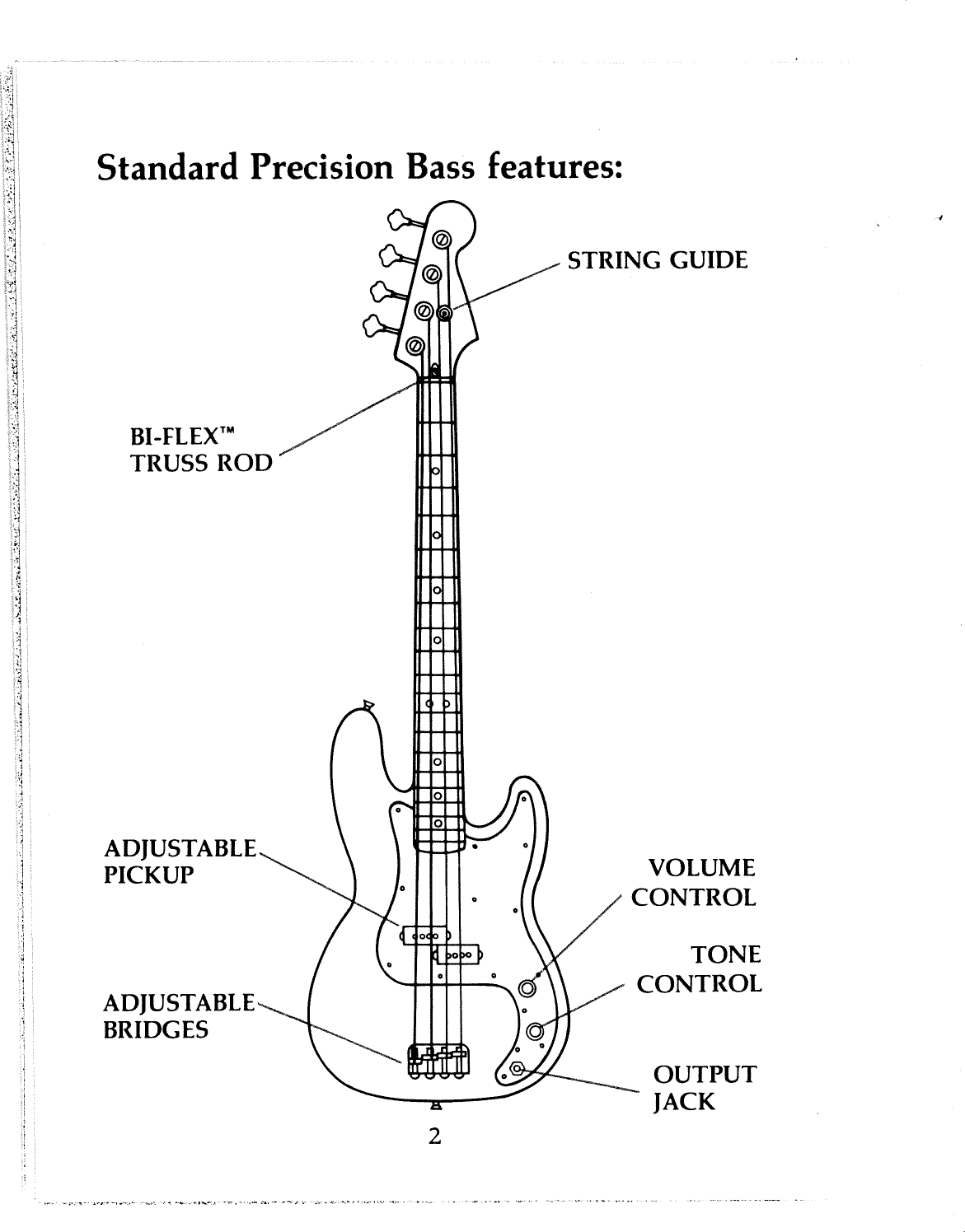 Fender Standard Precision And Jazz Basses 1983 Manual