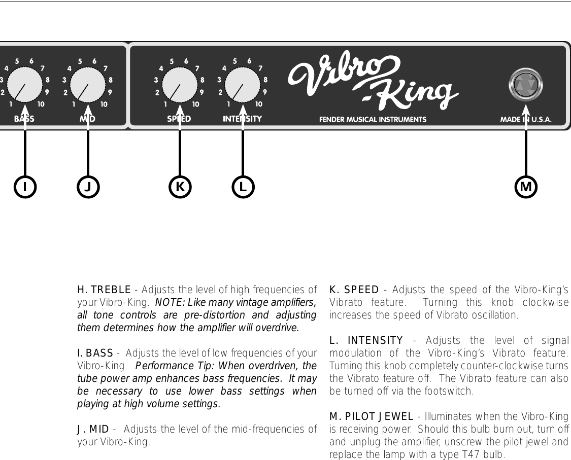 Fender Vibro King_manual King Manual