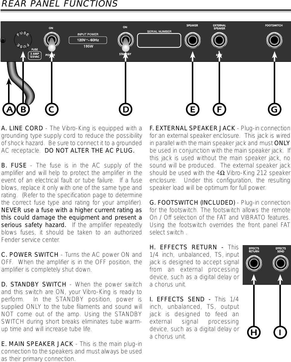 Fender Vibro King_manual King Manual