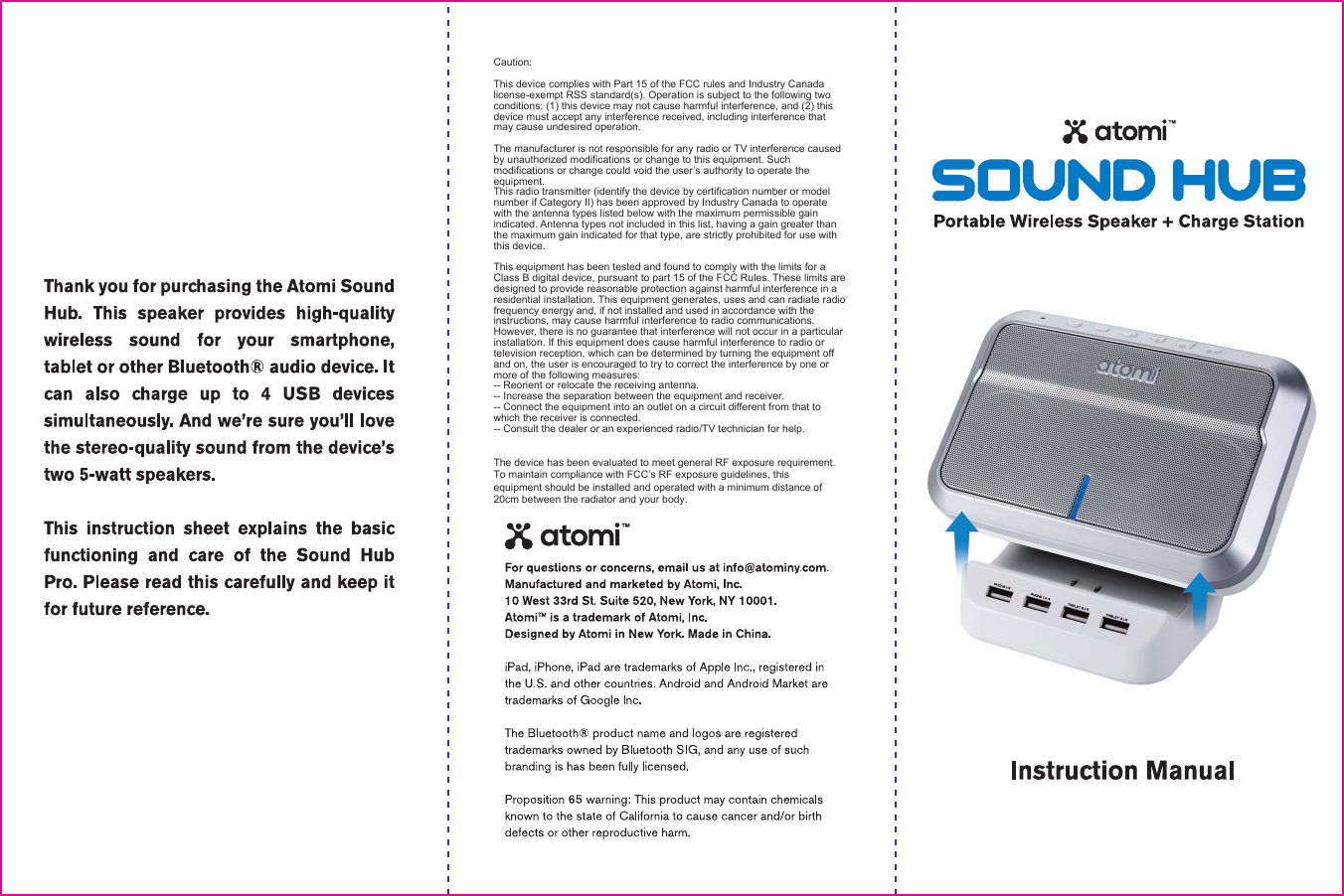 Caution:This device complies with Part 15 of the FCC rules and Industry Canada license-exempt RSS standard(s). Operation is subject to the following two conditions: (1) this device may not cause harmful interference, and (2) this device must accept any interference received, including interference that may cause undesired operation.The manufacturer is not responsible for any radio or TV interference caused by unauthorized modifications or change to this equipment. Such modifications or change could void the user&rsquo;s authority to operate the equipment.This radio transmitter (identify the device by certification number or model number if Category II) has been approved by Industry Canada to operate with the antenna types listed below with the maximum permissible gain indicated. Antenna types not included in this list, having a gain greater than the maximum gain indicated for that type, are strictly prohibited for use with this device.This equipment has been tested and found to comply with the limits for a Class B digital device, pursuant to part 15 of the FCC Rules. These limits are designed to provide reasonable protection against harmful interference in a residential installation. This equipment generates, uses and can radiate radio frequency energy and, if not installed and used in accordance with the instructions, may cause harmful interference to radio communications. However, there is no guarantee that interference will not occur in a particular installation. If this equipment does cause harmful interference to radio or television reception, which can be determined by turning the equipment off and on, the user is encouraged to try to correct the interference by one or more of the following measures: -- Reorient or relocate the receiving antenna. -- Increase the separation between the equipment and receiver. -- Connect the equipment into an outlet on a circuit different from that to which the receiver is connected. -- Consult the dealer or an experienced radio/TV technician for help.The device has been evaluated to meet general RF exposure requirement. To maintain compliance with FCC&rsquo;s RF exposure guidelines, this equipment should be installed and operated with a minimum distance of 20cm between the radiator and your body. 