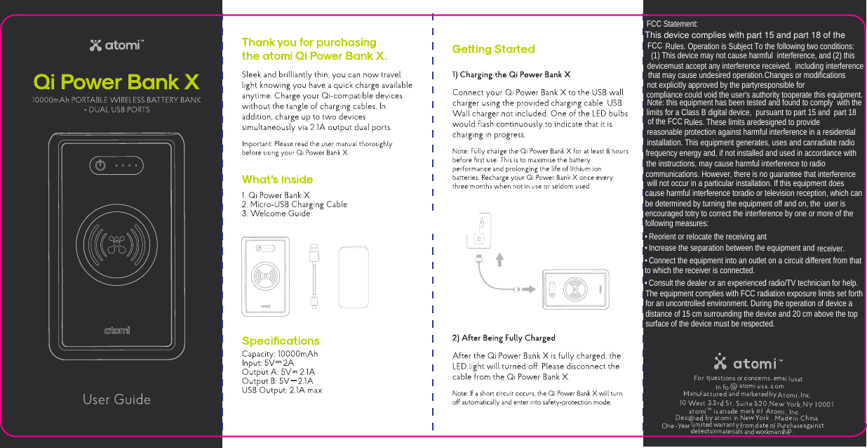FCC Statement:This device complies with part 15 and part 18 of the FCC Rules. Operation is Subject To the following two conditions:     (1) This device may not cause harmful  interference, and (2) this devicemust accept any interference received,  including interference   that may cause undesired operation.Changes or modificationsnot explicitly approved by the partyresponsible for compliance could void the user's authority tooperate this equipment.  Note: this equipment has been tested and found to comply  with the  limits for a Class B digital device,  pursuant to part 15 and  part 18  of the FCC Rules. These limits aredesigned to providereasonable protection against harmful interference in a residential  installation. This equipment generates, uses and canradiate radio  frequency energy and, if not installed and used in accordance with   the instructions, may cause harmful interference to radio communications. However, there is no guarantee that interference    will not occur in a particular installation. If this equipment does cause harmful interference toradio or television reception, which can be determined by turning the equipment off and on, the  user is encouraged totry to correct the interference by one or more of the following measures:  &bull;Reorient or relocate the receiving ant&bull;Increase the separation between the equipment and receiver.&bull;Connect the equipment into an outlet on a circuit different from that to which the receiver is connected. &bull;Consult the dealer or an experienced radio/TV technician for help. The equipment complies with FCC radiation exposure limits set forth for an uncontrolled environment. During the operation of device a distance of 15 cm surrounding the device and 20 cm above the top surface of the device must be respected.   