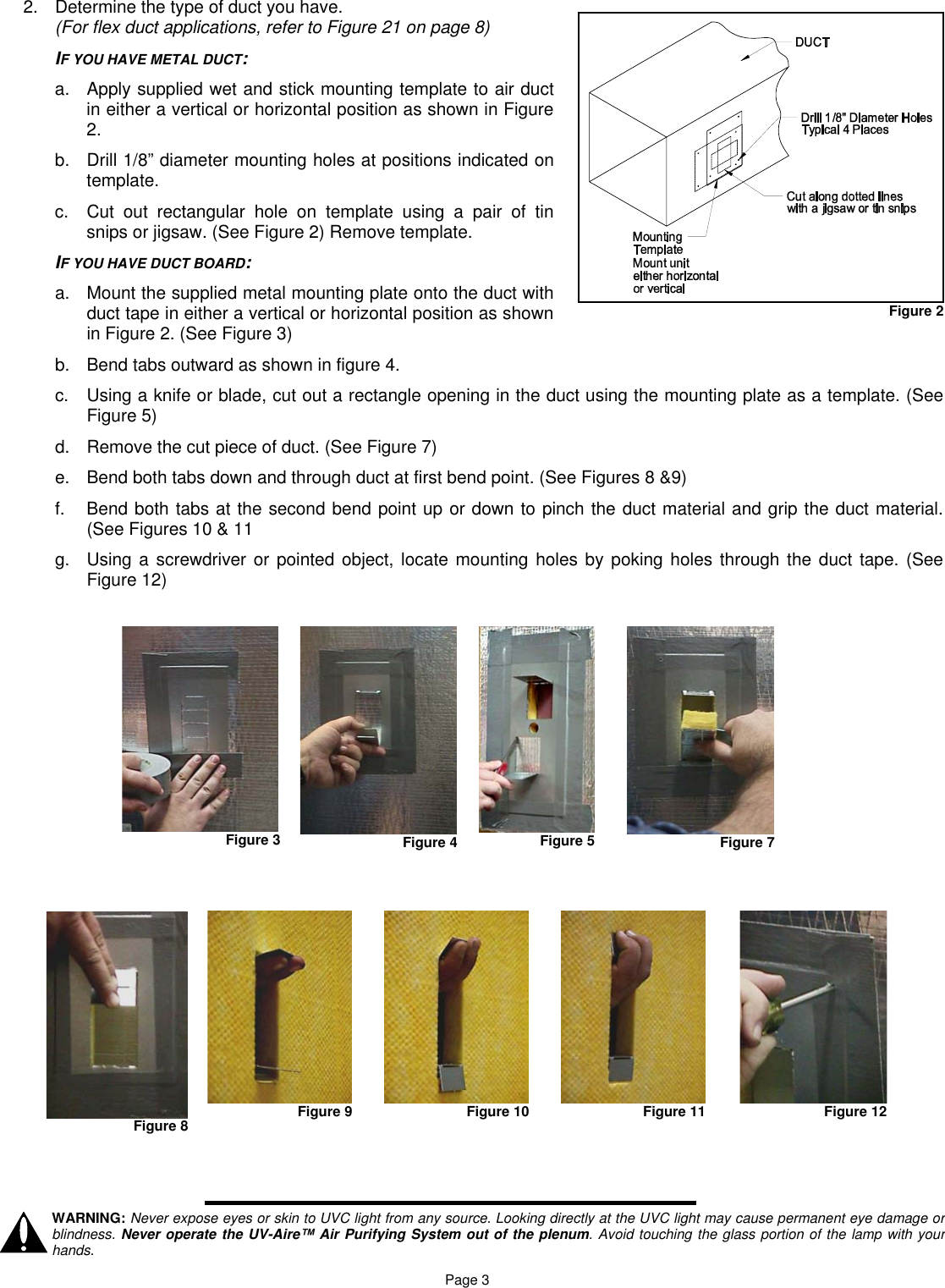 Page 3 of 8 - Field-Controls Field-Controls-Uv-18X-Users-Manual 46453300 UV-Aire 18X Inst Sheet Rev C 04-05