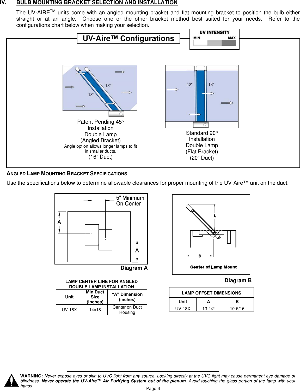 Page 6 of 8 - Field-Controls Field-Controls-Uv-18X-Users-Manual 46453300 UV-Aire 18X Inst Sheet Rev C 04-05