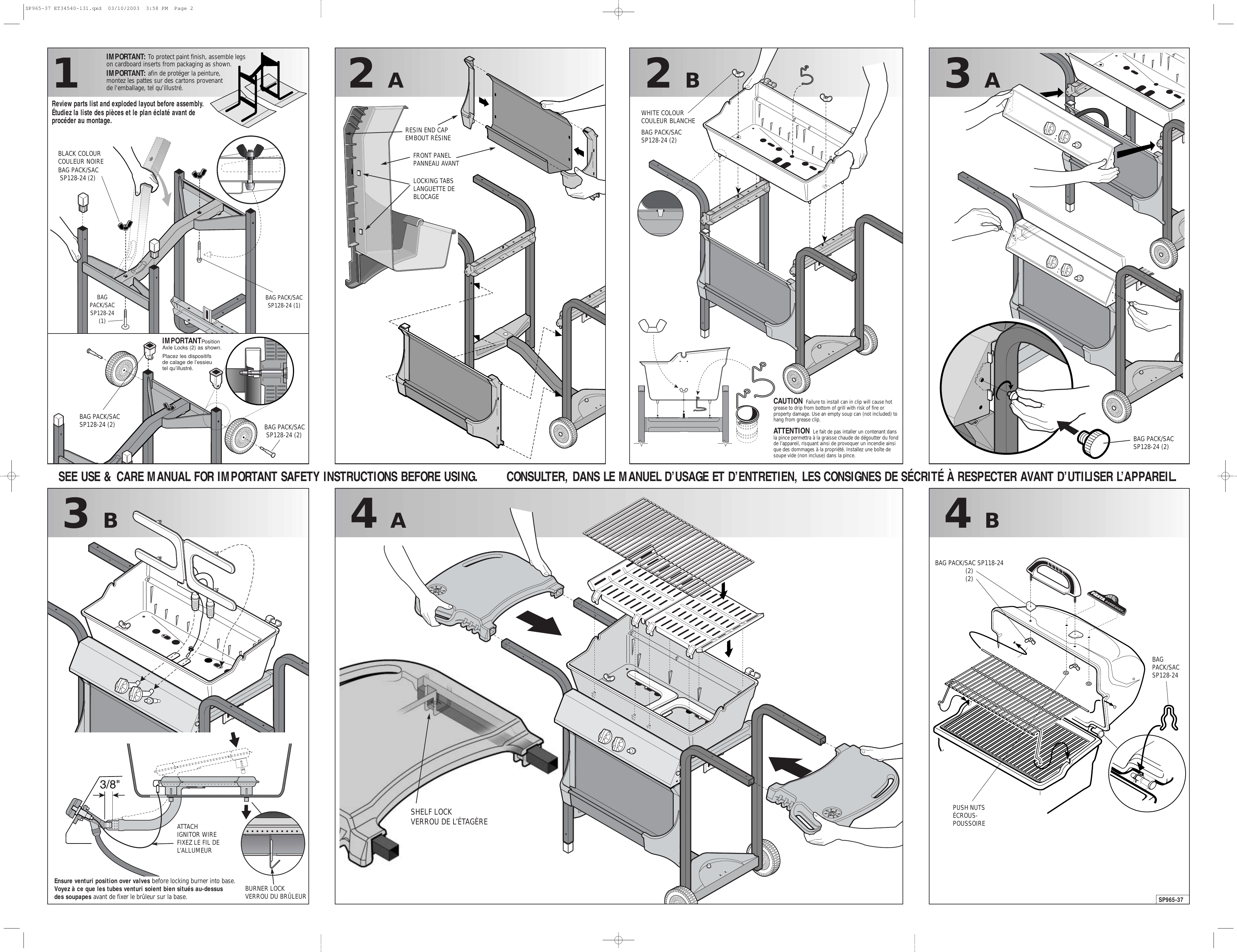 Page 2 of 2 - Fiesta Fiesta-Fiesta-Grills-Gas-Grill-Et34540-Users-Manual- SP965-37 ET34540-131  Fiesta-fiesta-grills-gas-grill-et34540-users-manual