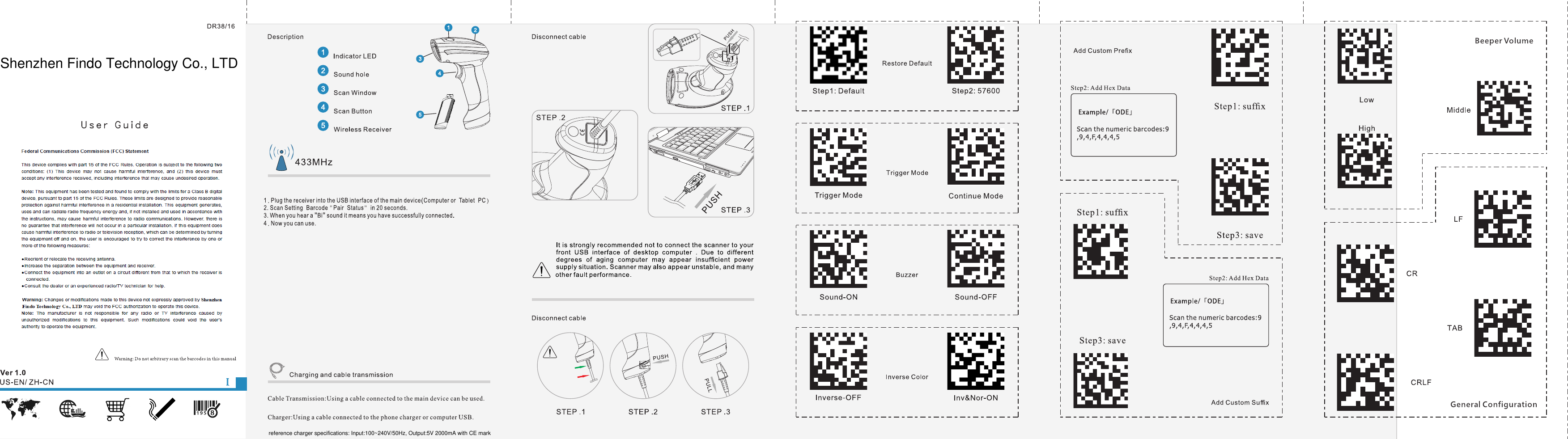 Shenzhen Findo Technology Co., LTDreference charger specifications: Input:100~240V/50Hz, Output:5V 2000mA with CE mark
