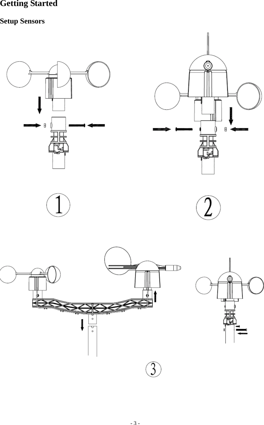 - 3 - Getting Started  Setup Sensors 