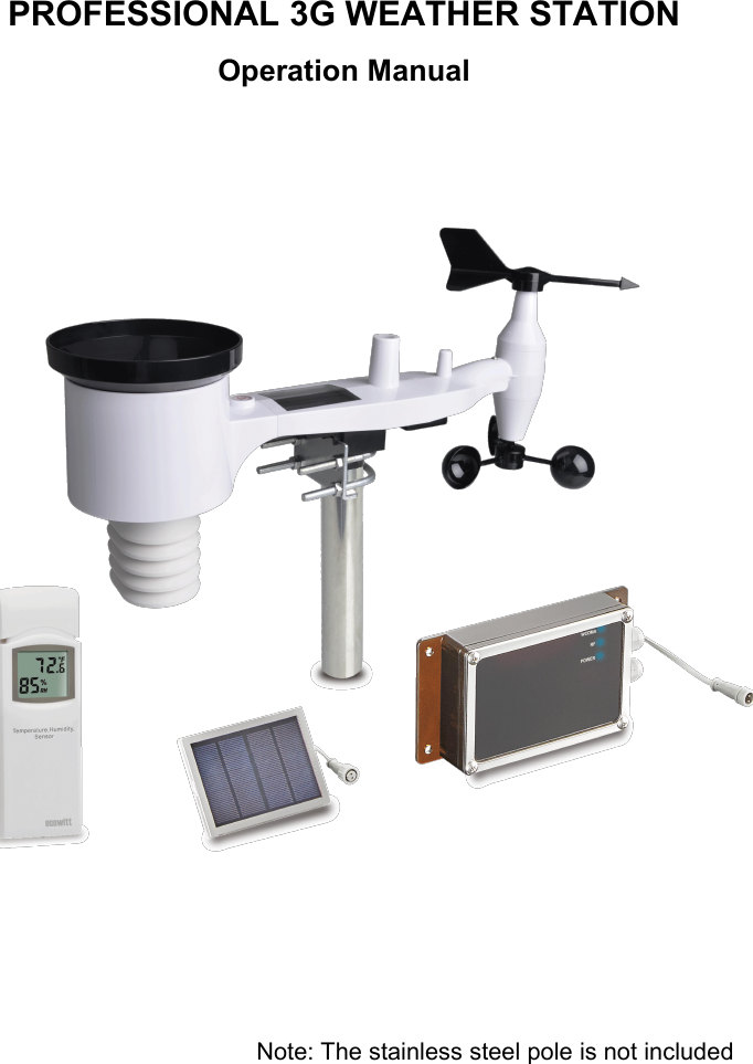 Page 1 of Fine Offset Electronics WH32J Weather Station(transmitter) User Manual 