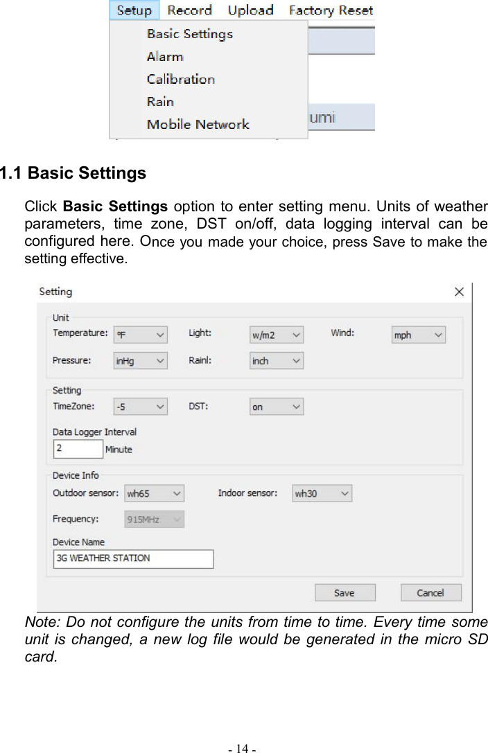 Page 15 of Fine Offset Electronics WH32J Weather Station(transmitter) User Manual 