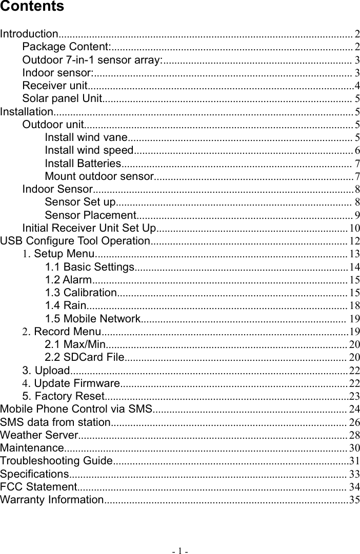 Page 2 of Fine Offset Electronics WH32J Weather Station(transmitter) User Manual 