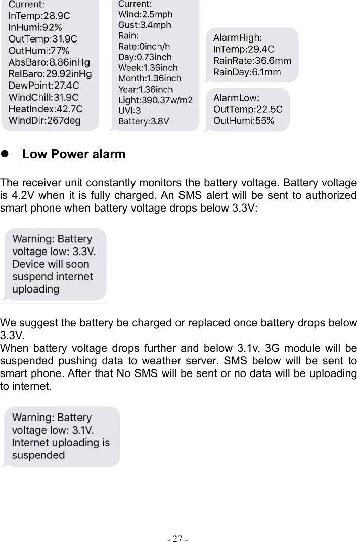 Page 28 of Fine Offset Electronics WH32J Weather Station(transmitter) User Manual 