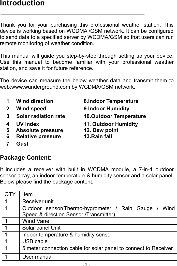 Page 3 of Fine Offset Electronics WH32J Weather Station(transmitter) User Manual 