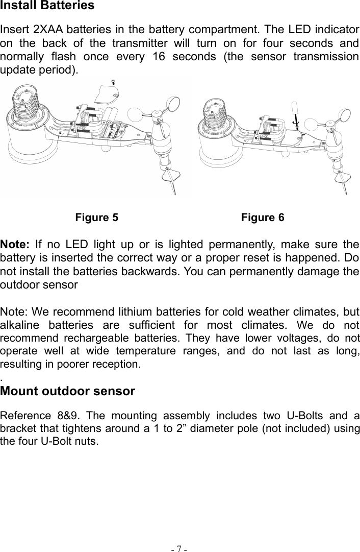 Page 8 of Fine Offset Electronics WH32J Weather Station(transmitter) User Manual 