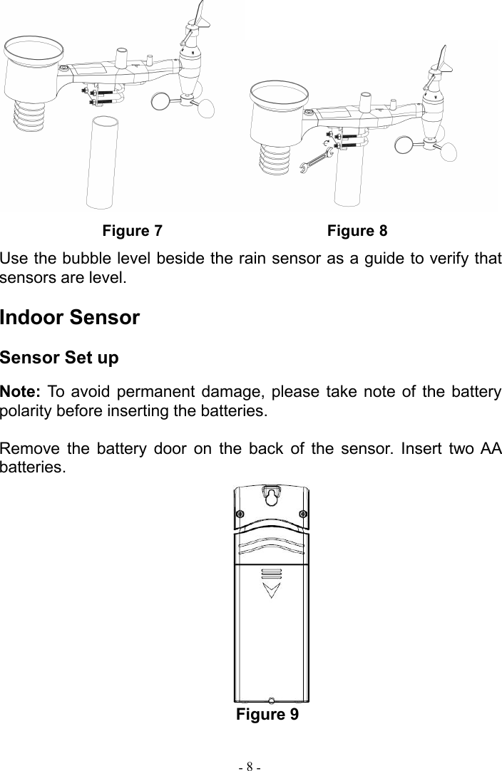 Page 9 of Fine Offset Electronics WH32J Weather Station(transmitter) User Manual 