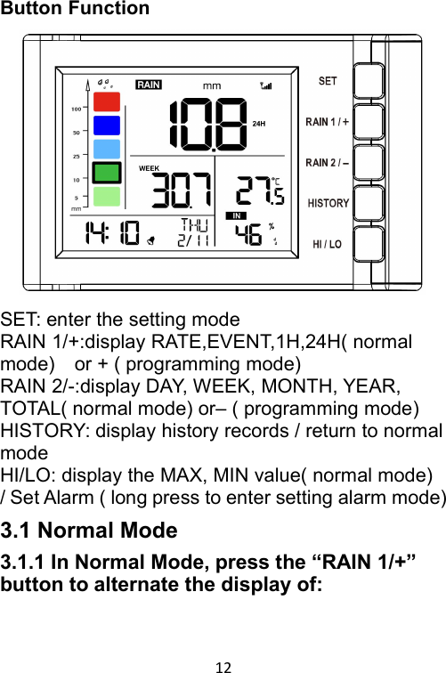 Page 12 of Fine Offset Electronics WH40B Rain Gauge(Transmitter) User Manual 