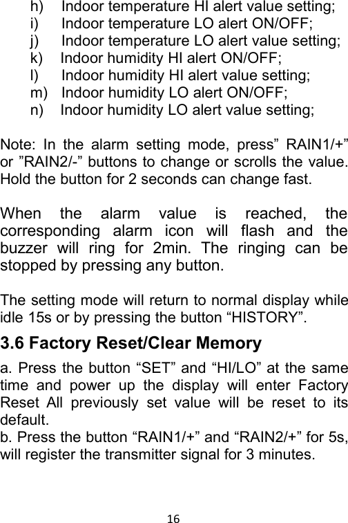 Page 16 of Fine Offset Electronics WH40B Rain Gauge(Transmitter) User Manual 