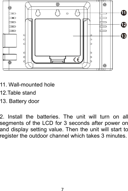 Page 7 of Fine Offset Electronics WH40B Rain Gauge(Transmitter) User Manual 