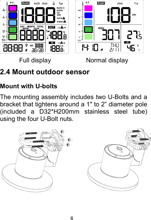 Page 8 of Fine Offset Electronics WH40B Rain Gauge(Transmitter) User Manual 