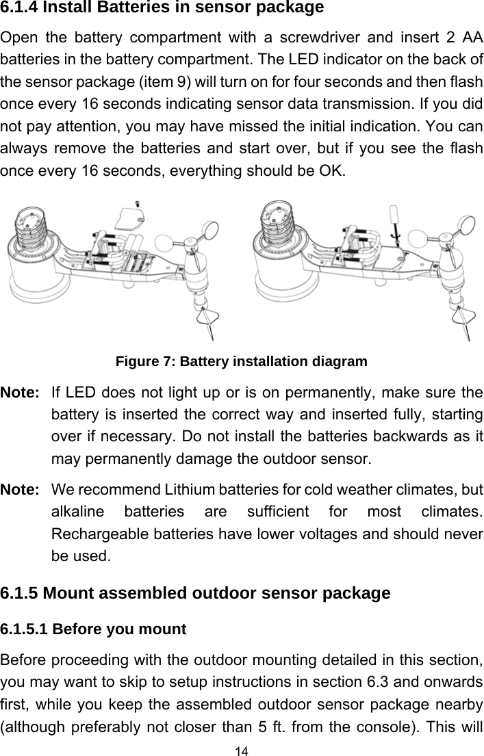 Page 14 of Fine Offset Electronics WH69C Wireless weather station(Transmitter) User Manual WH2320C  WH69C 433MHz US manual