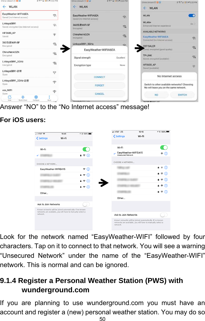 Page 50 of Fine Offset Electronics WH69C Wireless weather station(Transmitter) User Manual WH2320C  WH69C 433MHz US manual