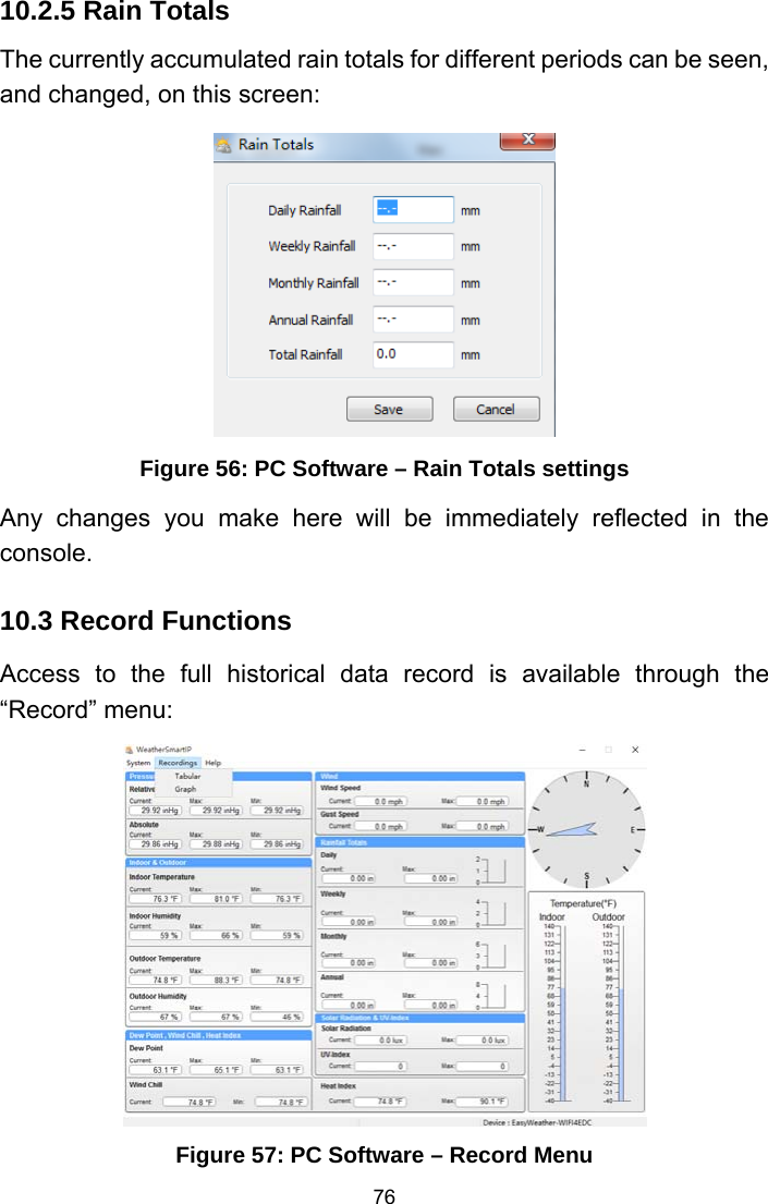 Page 76 of Fine Offset Electronics WH69C Wireless weather station(Transmitter) User Manual WH2320C  WH69C 433MHz US manual