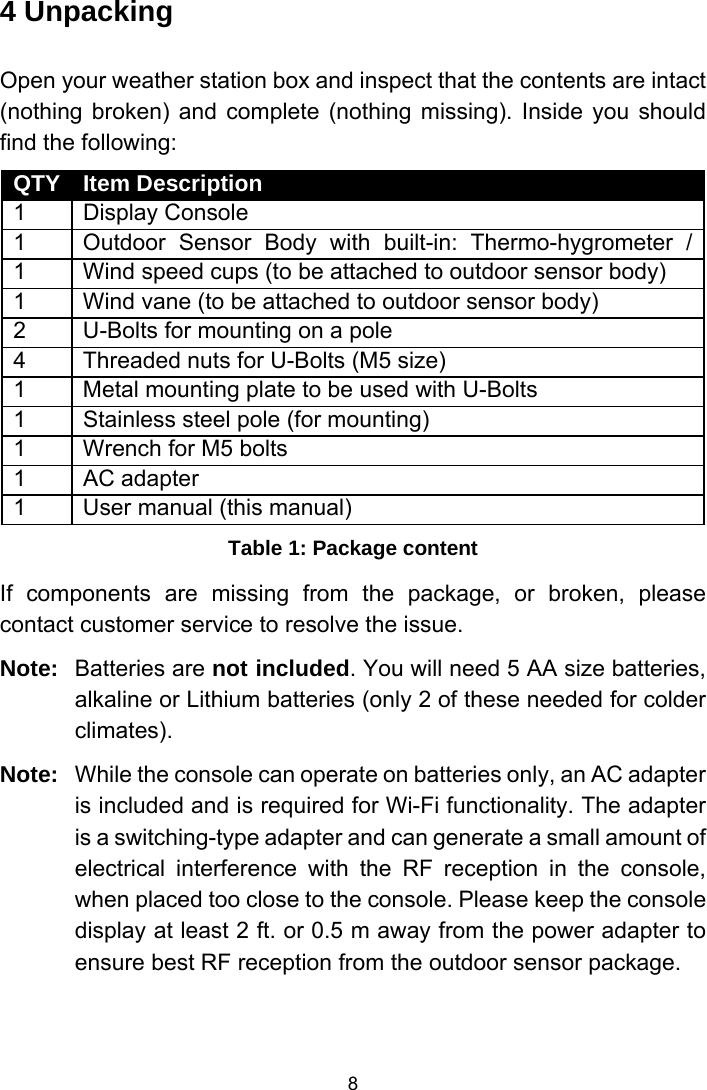 Page 8 of Fine Offset Electronics WH69C Wireless weather station(Transmitter) User Manual WH2320C  WH69C 433MHz US manual