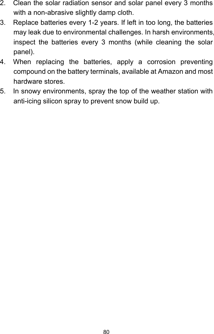 Page 80 of Fine Offset Electronics WH69C Wireless weather station(Transmitter) User Manual WH2320C  WH69C 433MHz US manual