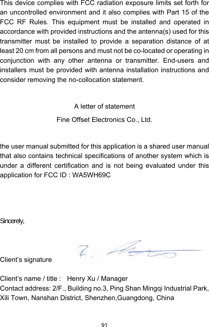 Page 91 of Fine Offset Electronics WH69C Wireless weather station(Transmitter) User Manual WH2320C  WH69C 433MHz US manual