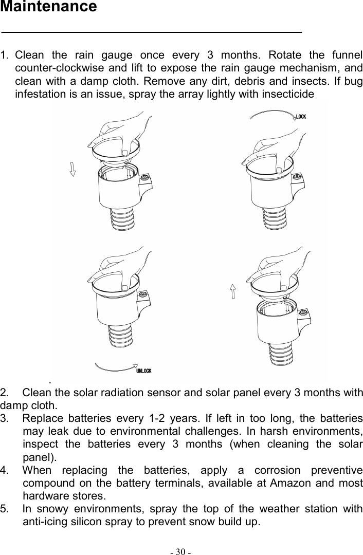 Page 31 of Fine Offset Electronics WH69E Weather Station(transmitter) User Manual 