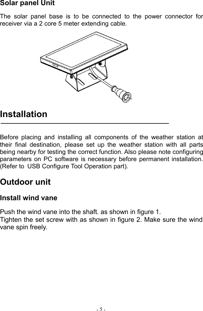 Page 6 of Fine Offset Electronics WH69E Weather Station(transmitter) User Manual 