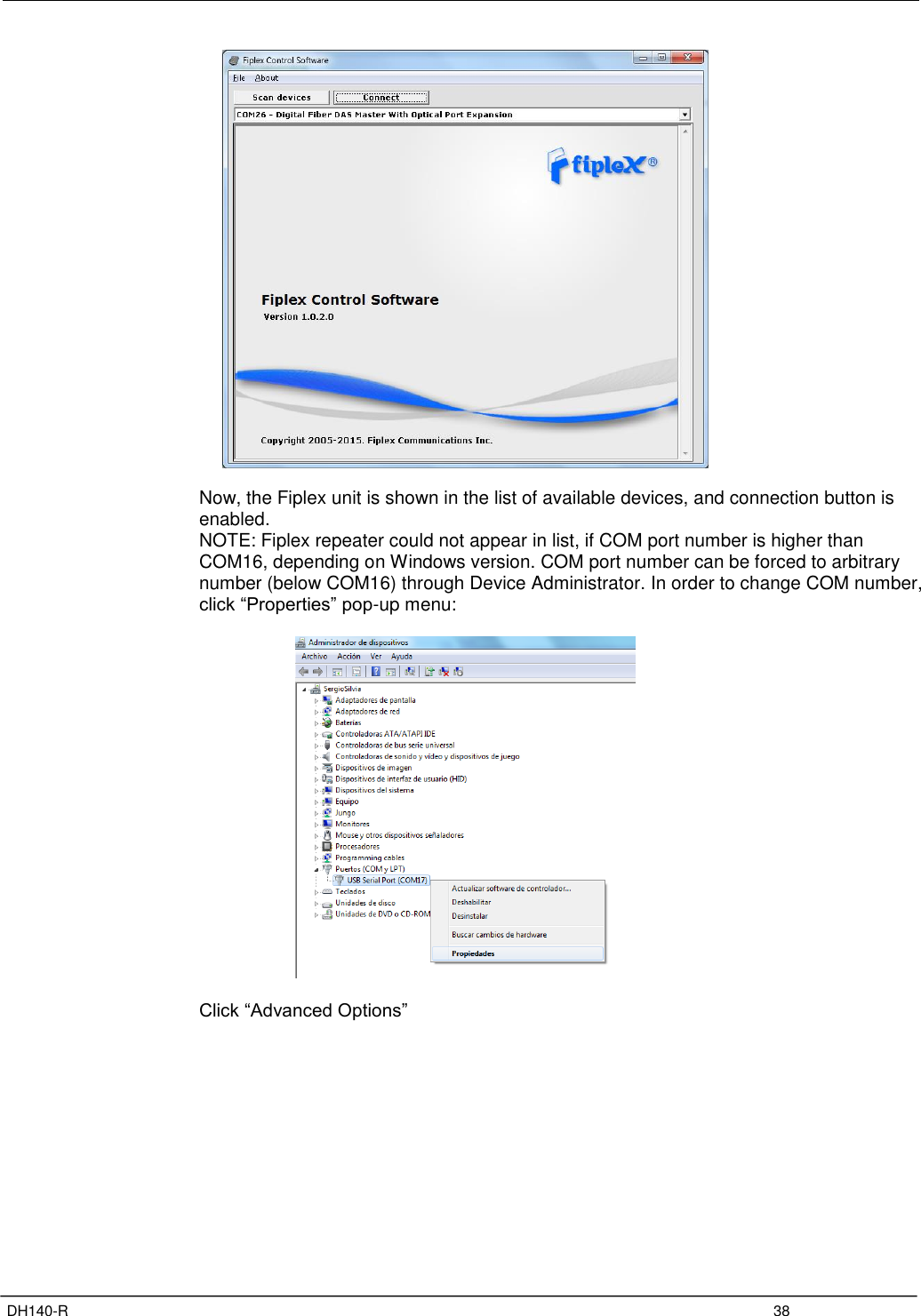 Page 42 of Fiplex Communications DH140-R VHF DIGITAL REMOTE UNIT User Manual TETRA User s Manual