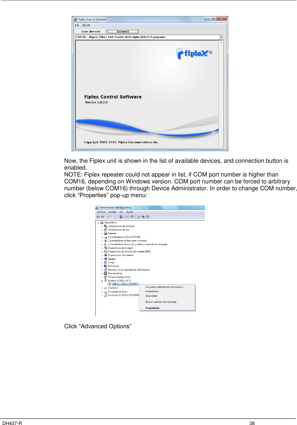 Page 42 of Fiplex Communications DH437-R UHF DIGITAL REMOTE UNIT User Manual TETRA User s Manual