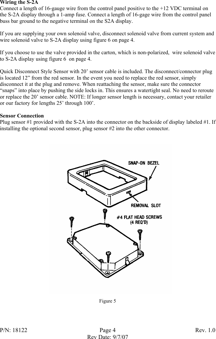 Page 4 of 9 - Fireboy-Xintex-Ltd Fireboy-Xintex-Ltd-S-2A-Users-Manual S-2A Owners Manual Rev 1.0