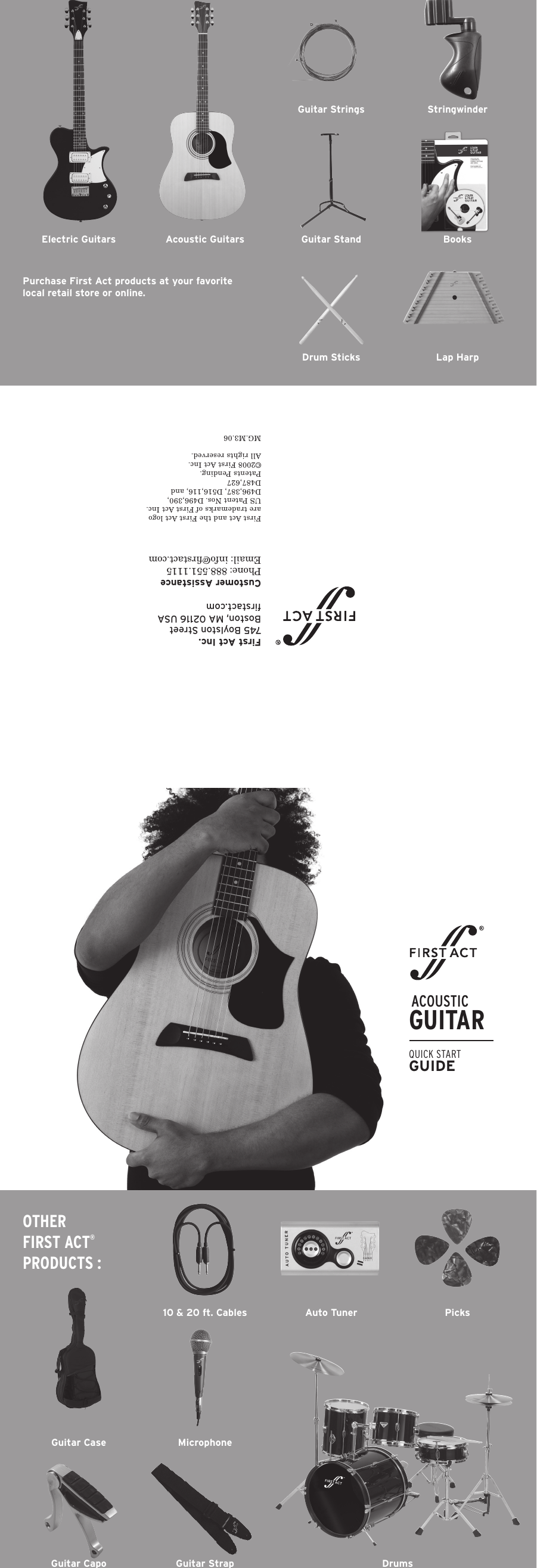 Page 1 of 2 - First-Act First-Act-Acoustic-Guitar-Quick-Start-Guide-  First-act-acoustic-guitar-quick-start-guide