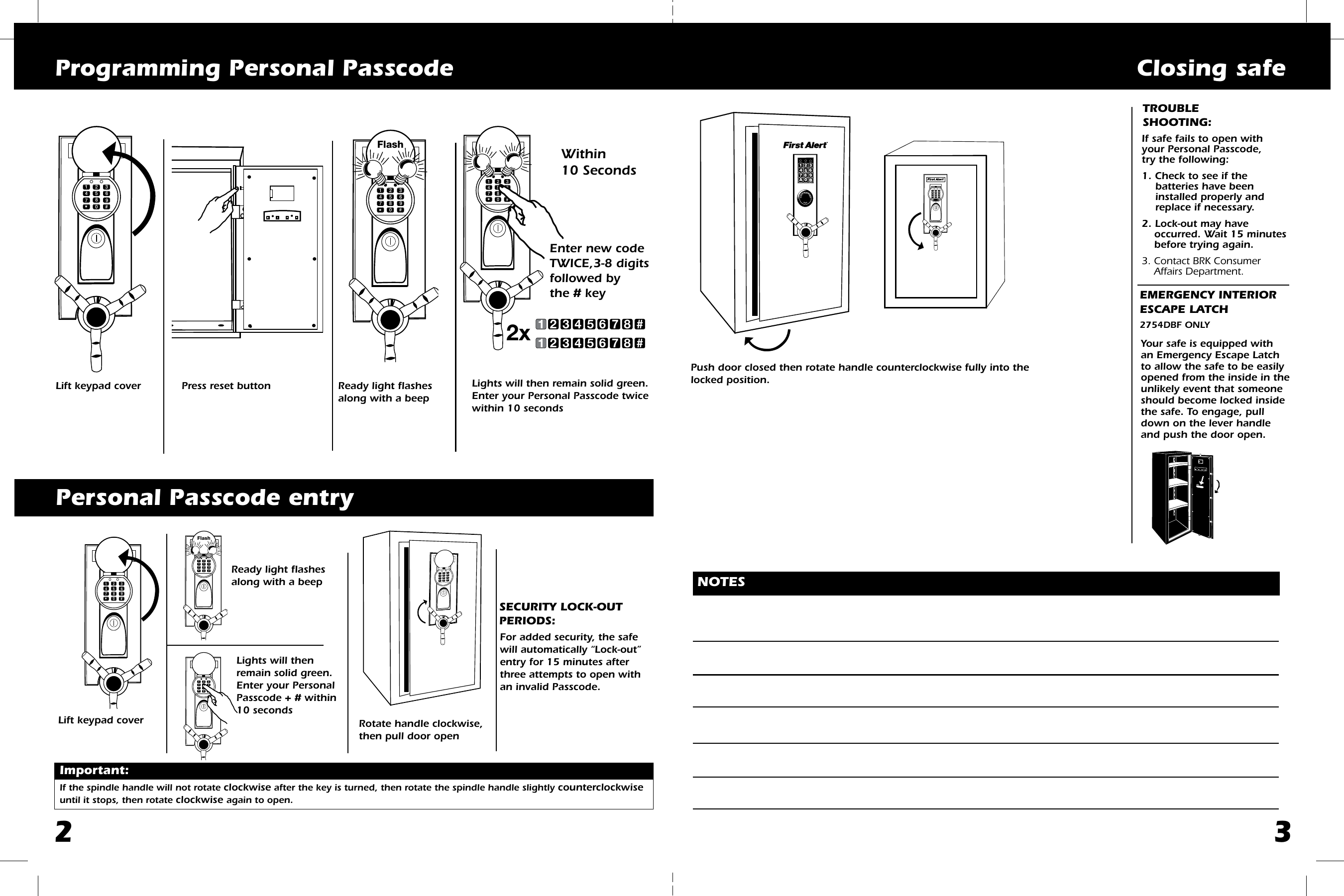 Page 4 of 4 - First-Alert First-Alert-10-6-Cu-Ft-Digital-Deluxe-Executive-Gun-Safe-Users-Manual-  First-alert-10-6-cu-ft-digital-deluxe-executive-gun-safe-users-manual