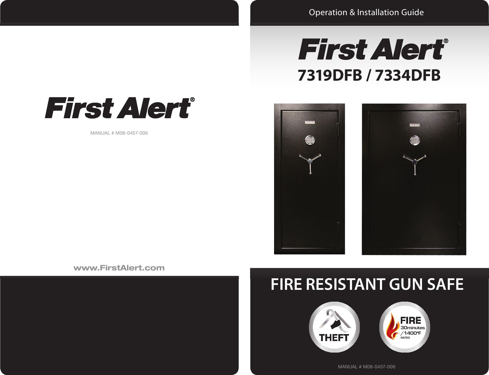 Page 1 of 9 - First-Alert First-Alert-19-Cu-Ft-Gun-Safe-Users-Manual-  First-alert-19-cu-ft-gun-safe-users-manual