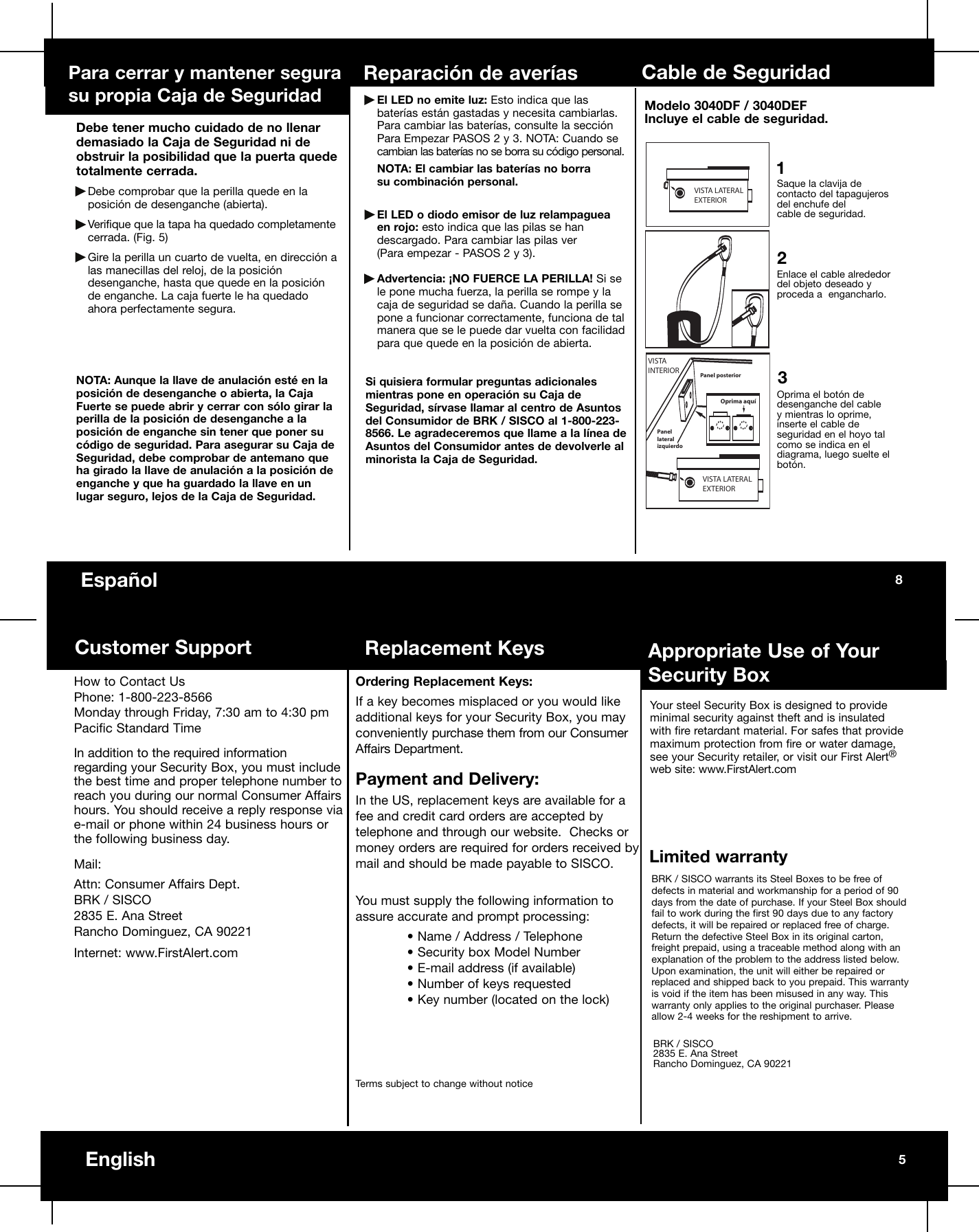Page 7 of 8 - First-Alert First-Alert-3035Def-Users-Manual- MHCB3035D40D51107  First-alert-3035def-users-manual