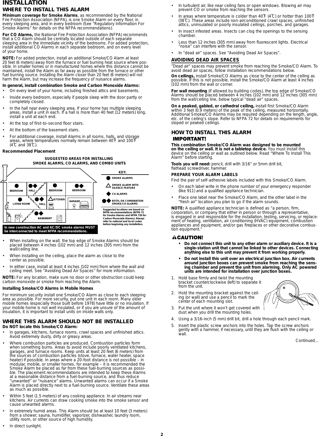 Page 2 of 7 - First-Alert First-Alert-Sc01N-Users-Manual- M08-0015-001.E (SC01CN)  First-alert-sc01n-users-manual